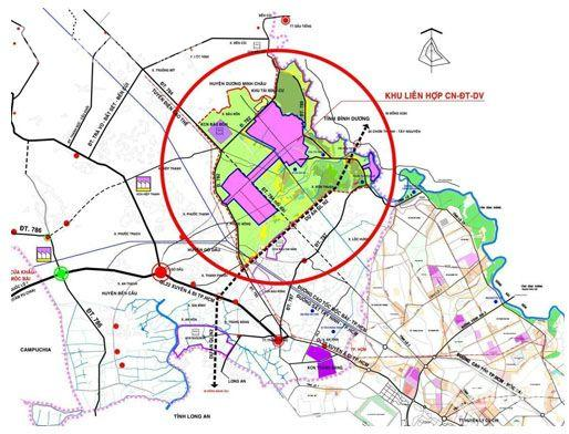 Bản đồ quy hoạch huyện Gò Dầu