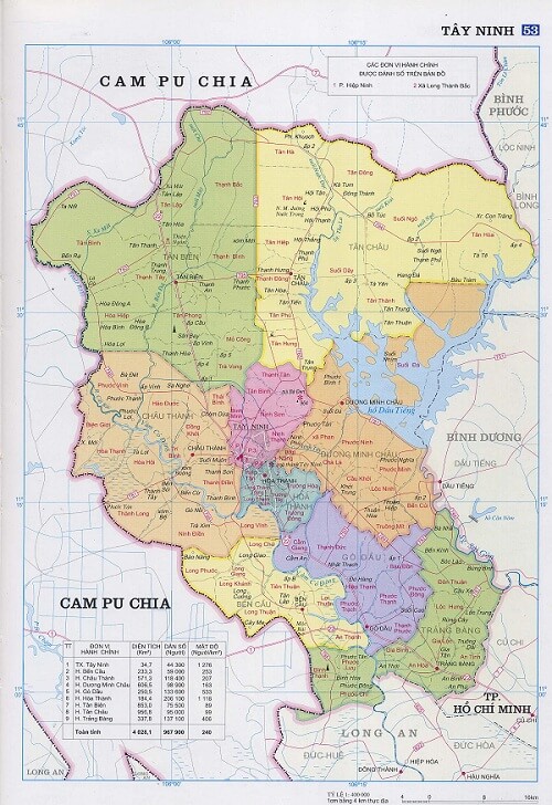 Bản đồ quy hoạch Tây Ninh