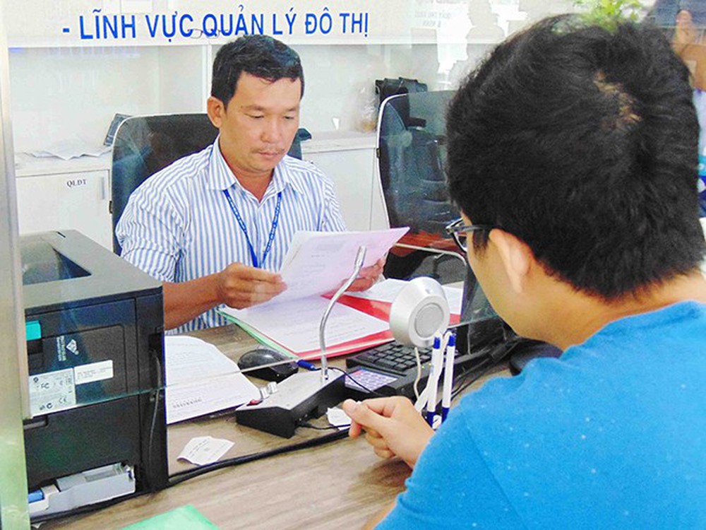Phòng Quản lý đô thị tiếp nhận hồ sơ