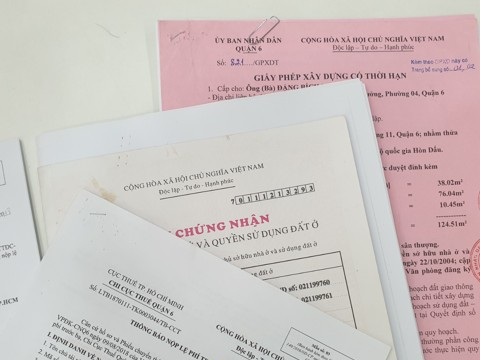 Nộp đơn đề nghị hoàn công công trình