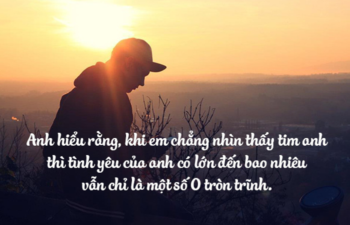 Stt buồn cho con trai khi yêu đơn phương