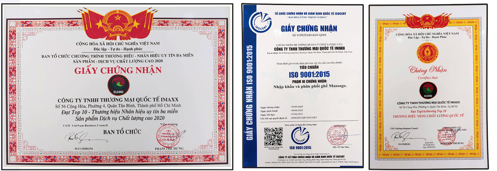 Osanno khai trương cửa hàng ghế massage CN Tây Ninh - Giảm Giá 50%