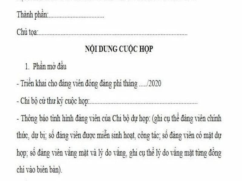 Một số lưu ý khi viết biên bản cuộc họp
