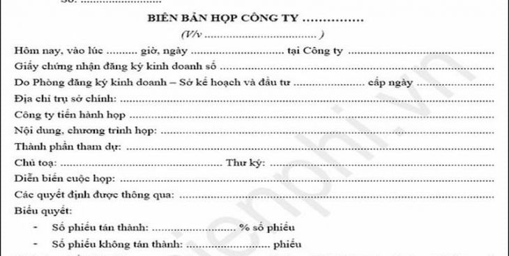 Hướng dẫn cách viết biên bản cuộc họp chuẩn xác nhất