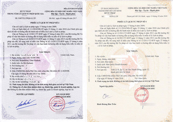 Thủ tục làm lý lịch tư pháp từ a đến z